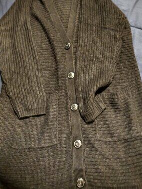 Black knit cardigan by JDY, sz L